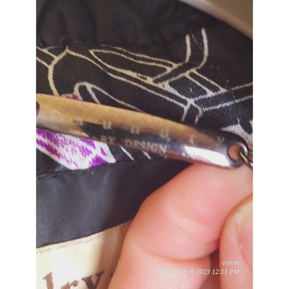 LAUNDRY BY DESIGN PUFFER BELTED COAT JACKET SZ XL DOWN FEATHERS Puffy Black - Picture 3 of 8